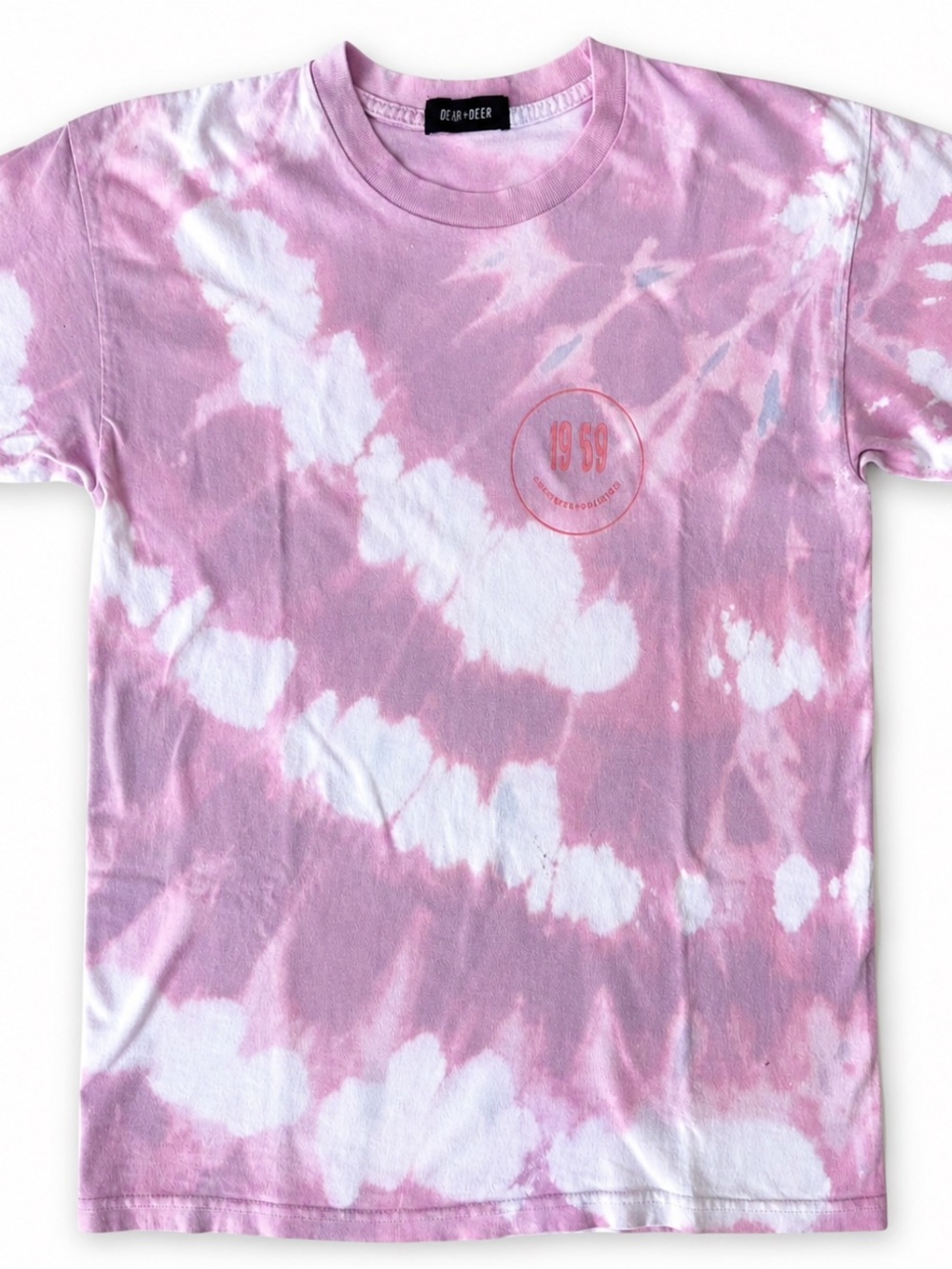 Unisex’s Dear Deer 1969 Pink Tie-Dye Tee